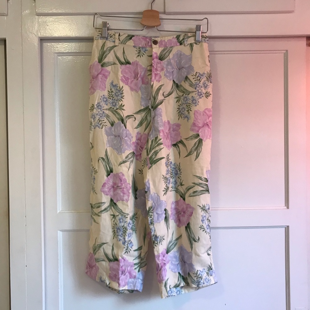 vintage floral lounge pants